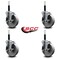 Service Caster 5'' Semi Steel Swivel 3/4'' Expanding Stem Caster Set with Brake, 4PK SCC-EX20S515-SSR-TLB-34-4 - alternate 4